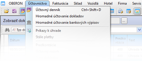 oberon uctovnictvo